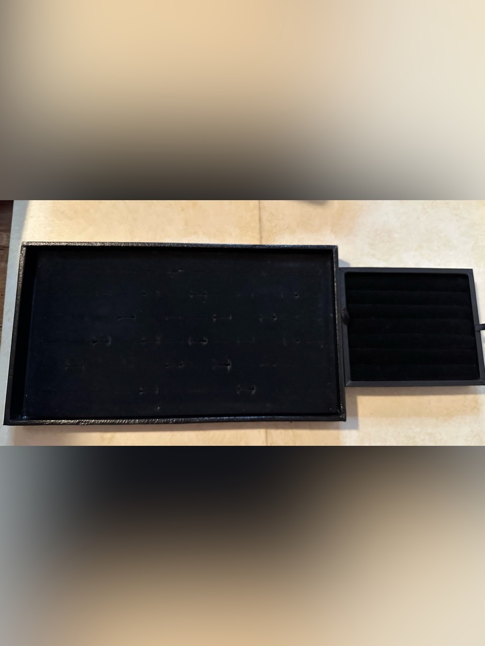 Vintage Black Jewelry Display Tray